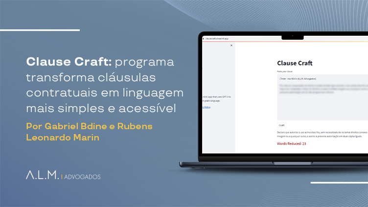 Clause Craft: programa transforma cláusulas contratuais em linguagem mais simples e acessível